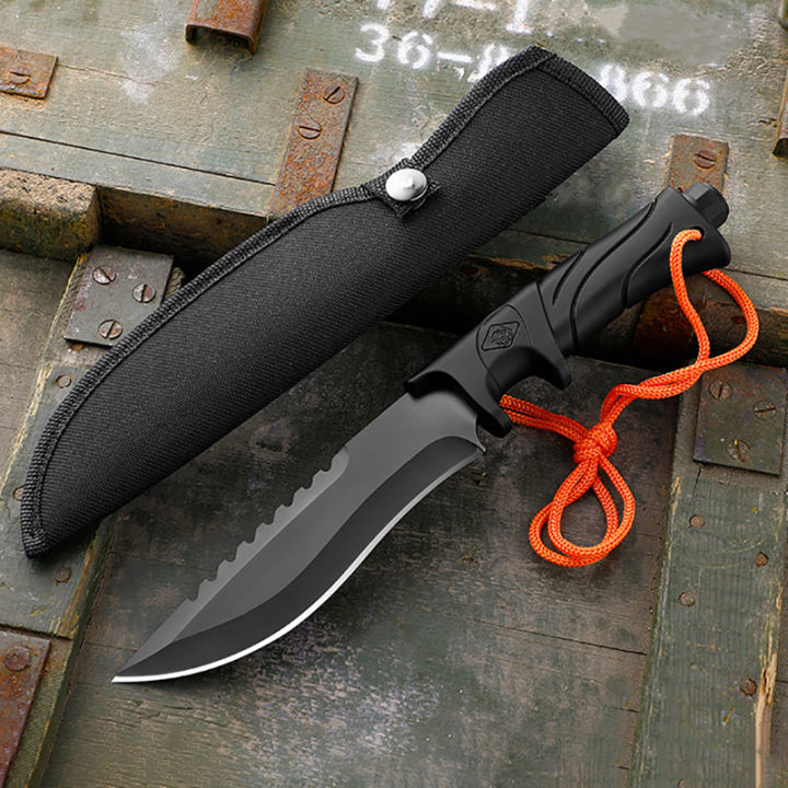 Portable Straight Knife Outdoor Camping Knives High Hardness Survive