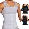 Mens Body Shaper Compression Vest Abdomen Shapewear Tummy Slimming Sheath Gynecomastia Shapers Corset Waist Trainer Fajas Tops.