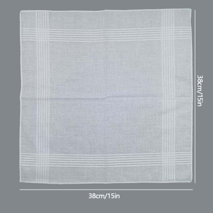 12%20Pcs%20Soft%20Cotton%20White%20Handkerchiefs%20Soild%20Color%20Men's%20Handkerchiefs%20for%20Wedding%20Eating%20Food%20Wiping%20Sweat%20Exercise%20-%20Image%206