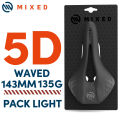 MIXED Full Carbon Fiber  5D Ultra Pack Light Weight Bike Saddle 143mm 135g for Road MTB Mountain Bicycle Carbon Seats. 