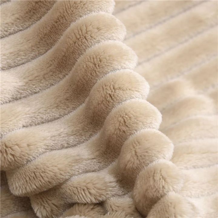 Rib fleece blanket high quality king