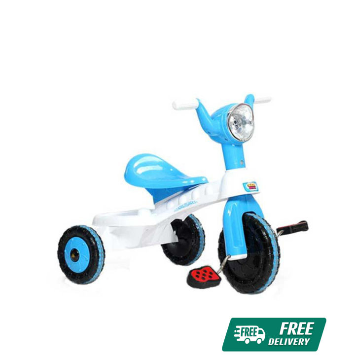 RFL Best Buy Road Master Tricycle - White & Cyan Blue