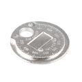 Coin- Type 0.6-2.4mm 0.02-0.10 Inch Spark Plug Gap Gauge Measurement Tool Range Spark Plug Gage Caliber Measuring Tool. 