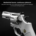 Zp5 Magnum 357  Revolver Soft Bullet Boy Simulation Toy Can Fire Pistol Burst Pistol Children's Birthday Party Gift. 