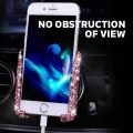 Crystal Car Phone Holder Car Air Vent Mount Clip Mobile Phone Holder Woman Diamond Auto Phone Bracket Interior Accessories Amagi.