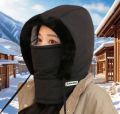 Winter Windproof Riding Hat with Ear Protection Velvet Thick Face Mask Men's and Women's Warm.