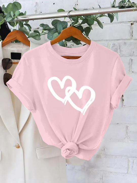 Women's%20Elegant%20White%20Interlocking%20Hearts%20Print%20T-Shirt%20Summer%20Summer%20Short%20Sleeved%20Harajuku%20Streetwear%20Tops%20Aesthetic%20Clothes%20-%20Image%205