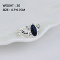 1 pc The Vampire Diaries Rings Elena Gilbert Daylight Rings Vintage Crystal Ring With Blue Lapis FashionJewelry Movies Cosplay. 