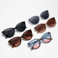 Large Frame Cat Eye Sunglasses Women New Retro Minimalist Style Gradient Sun Glasses High Quality Eyeglasses UV400.