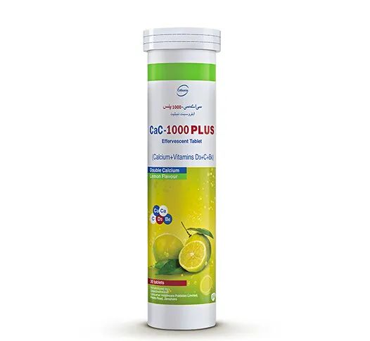 Cac 1000 Plus calcium 1000 available in 4 flavors Orange Lemon Mango Cola