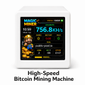 Smart Crypto Mining Display Mini Bitcoin Miner Monitor Plug & Play WiFi Real-Time Hashrate USB Powered.
