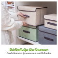 Doti foldable fabric storage box with 2 sizes (small-large) clothes storage box foldable blanket storage box. 