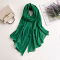 2025 Women Chiffon Hijab Scarf Premium Chiffon Muslim Hijabs Plain Good Stitching Maxi Wrap Musulman Femme Solid Color Shawls. 