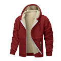 Animal Game Casual Hoodies for Men Heavyweight Fleece Sweatshirt Thick Sherpa Lined Hooded Zipper Jacket Thick Streetwear Coats.