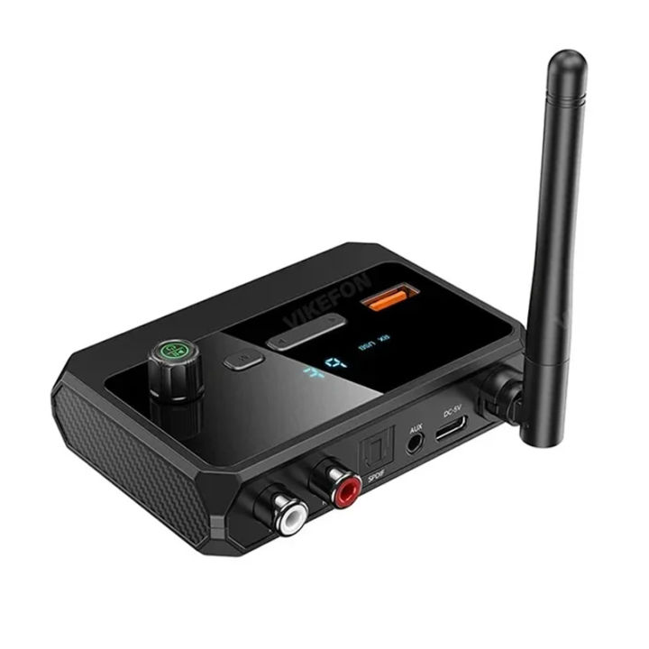 Bluetooth%205.3%20Audio%20Receiver%20Support%20USB%20U-Disk%20Play%20Wireless%20Adapter%20R/L%202%20RCA/3.5MM%20AUX/Optical%20Fiber%20Jack%20For%20Car%20Kit%20Speaker%20-%20Image%207