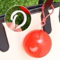 Colorful Mini Portable Raincoat Ball Thickened Disposable Waterproof Emergency Adults Rain Ponchos Cape Keyring.