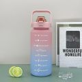 2 Liter Water Bottle With Straw | 2000ML Water Bottle | Two Liter Portable Travel Fitness Bottle | Water Bottle For Girls Boys Gym And Office Use. 