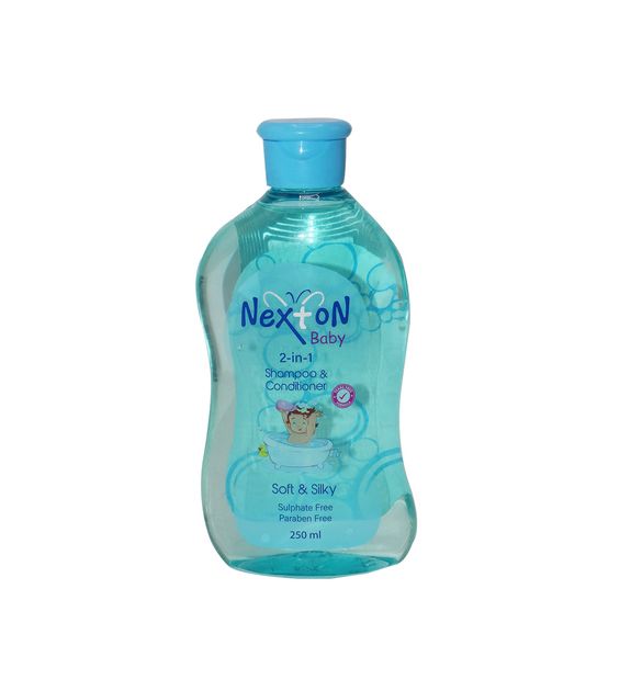 nexton baby shampoo & conditioner 2in1 250ml sulphate free
