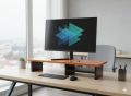 Solid wooden Monitor Stand Monitor Riser Desk Organizer. 