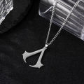 Stainless Steel Assassin Syndicate Creed Pendant Game Movie Anime Cosplay Necklace .