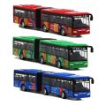 1:64 Alloy City Bus Model Vehicles City Express Bus Double Buses Diecast Vehicles Toys Funny Pull Back Car Children Kids s. 