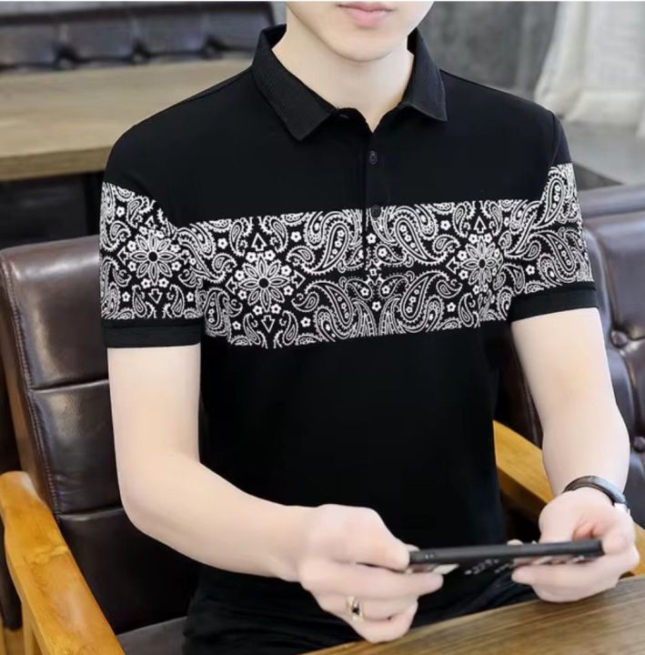 Polo%20Shirt%20For%20Men%20Summer%20Cotton%20Short%20Sleeve%20Casual%20Slim%20Fit%20Stylish%20Polo%20T-Shirt%20Fashion%20Breathable%20Soft%20Fabric%20Black%20White%20-%20Image%209