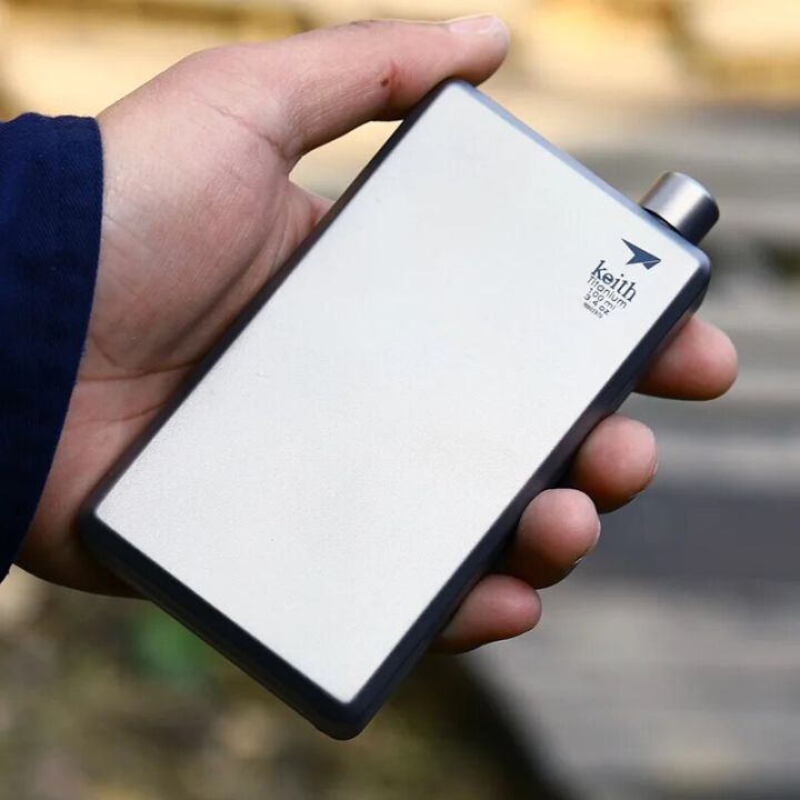 Keith%20Pure%20Titanium%20Hip%20Flask%20With%20Funnel%20100ml%20Drinkware%20Outdoor%20Sports%20Camping%20Hiking%20Pot%20Whiskey%20Wine%20Alcohol%20Bottle%20-%20Image%202