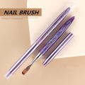 1PC Gel Brush Oval & Flat UV Gel Nail Art Brush Professional Design Brushes Salon Home DIY Manicure. 