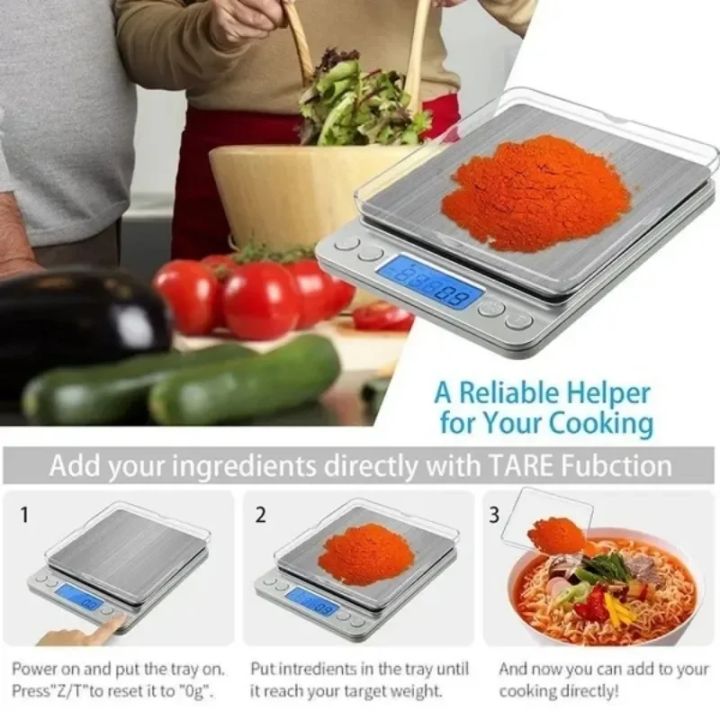Digital Kitchen Scale Kitchen Measuring Scales Mini Pocket Precision ...