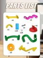 Children's Pipe Large Particle Building Block Toy Puzzle Assembly 3 to 6 Years Old Children Gift Building Block Track Ball 1pcs.