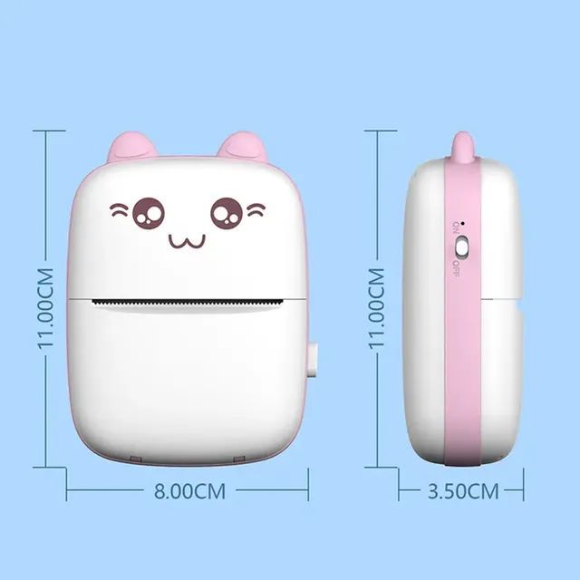 Portable  Mini Printer Portable Thermal Pocket Mobile Printer Stickers Label Photo Wireless Printer New Mini Portable Thermal Pocket Mobile Printer Stickers Usb Photo Printer Pad Printer C9 Thermal Printing Black and White
