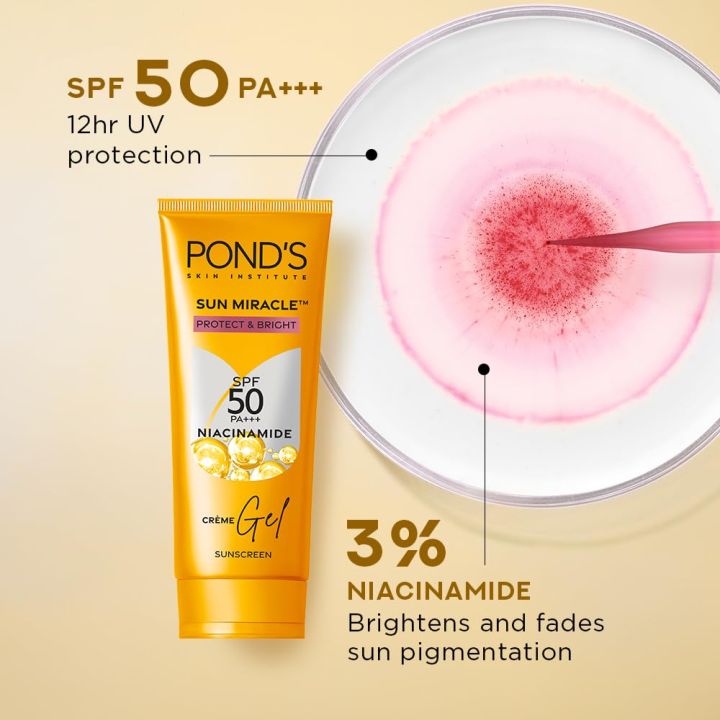 Pond's%20Sun%20Miracle%20Cream%20Gel%20Sunscreen-Protect%20&%20Bright%20100g%20-%20Image%205