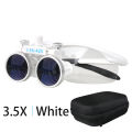 3.5X/2.5X Magnification Binocular Dental Loupe Surgery Surgical Magnifier Medical Operation Loupes Without Battery.