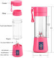 6 Blade Mini Juicer Blender - Portable Rechargeable Electric Juicer Blender - USB Charging Smoothie Maker - Mini Fruit Mixer - Portable Juice Maker - Personal Blender Cup - Travel & Home Use. 