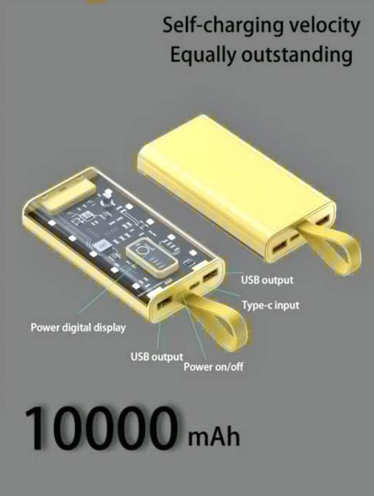 "22.5W/PD20W%20Transparent%20Power%20Bank%2010000mAh/20000mAh%20Two-Way%20Fast%20Charging"%20-%20Image%205
