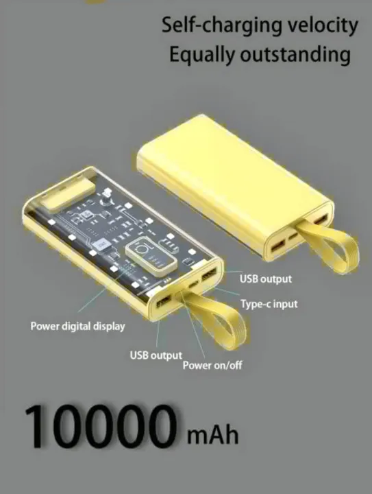 "22.5W/PD20W%20Transparent%20Power%20Bank%2010000mAh/20000mAh%20Two-Way%20Fast%20Charging"%20-%20Image%205