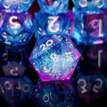 Butterfly Dice Liquid Core DND Dice Set, Sharp Edged Dice for Dungeons and Dragons, Handmade RPG Resin Dice, RPG D&D Dice. 