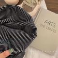 Children's Spring Autumn Long-sleeved T-shirt Boys Girls Korean Striped T Children's Warm Bottoming Shirt Baby Simple Top.