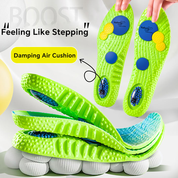1pair%204D%20Orthopedic%20Sport%20Insoles%20Soft%20Breathable%20High-elasticity%20Shock%20Absorption%20Running%20Shoe%20Pad%20For%20Men%20Women%20Latex%20Massage%20-%20Image%203