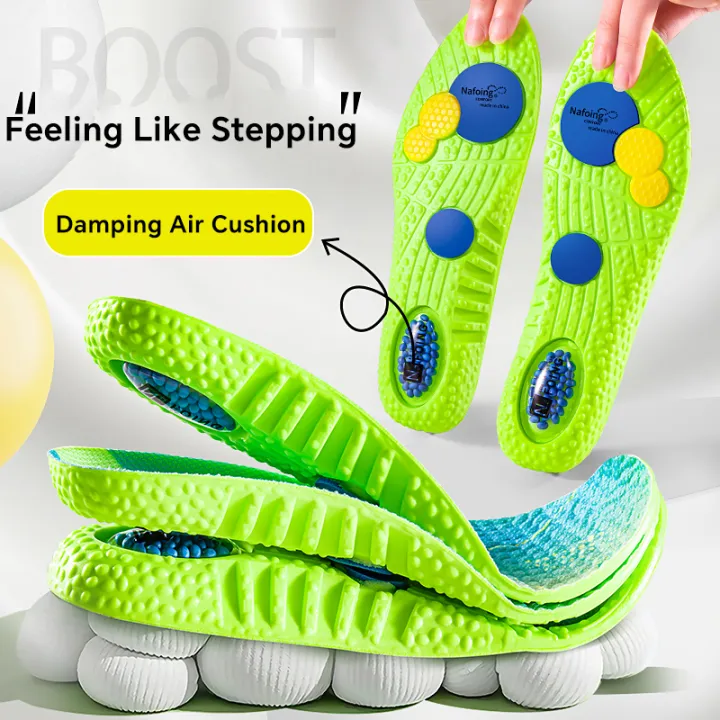 1pair%204D%20Orthopedic%20Sport%20Insoles%20Soft%20Breathable%20High-elasticity%20Shock%20Absorption%20Running%20Shoe%20Pad%20For%20Men%20Women%20Latex%20Massage%20-%20Image%203