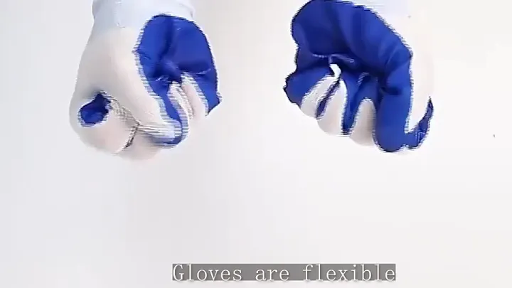 Nylon Rubber coated Hand Gloves for Industrial , Household, Bike Riding Hand Gloves 6 pair