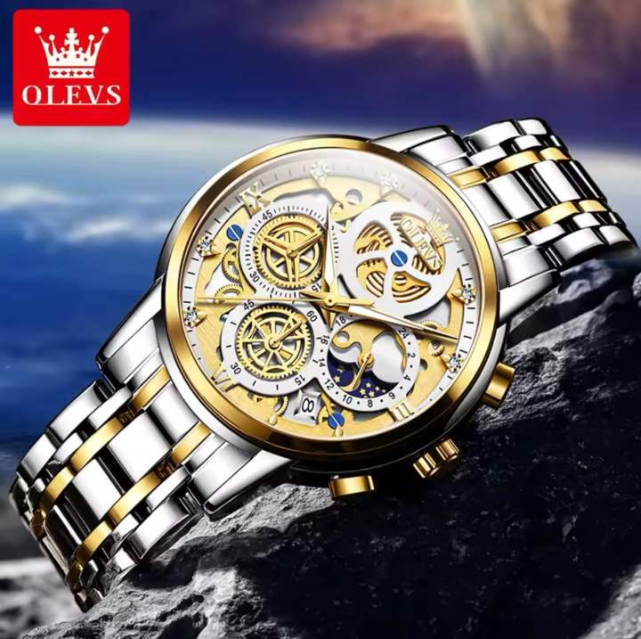 UTHAI%20Watch%20For%20Men%20Trendy%20High%20end%20Light%20Luxury%20Versatile%20Quartz%20Watches%20Waterproof%20Roman%20Hollow%20Male's%20Clock%20Watch%20V009%20-%20Image%203