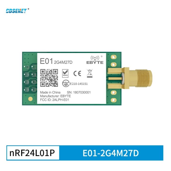 nRF24L01P 2.4GHz 500mW E01-2G4M27D SPI Transceiver E01-2G4M27D 27dBm ...