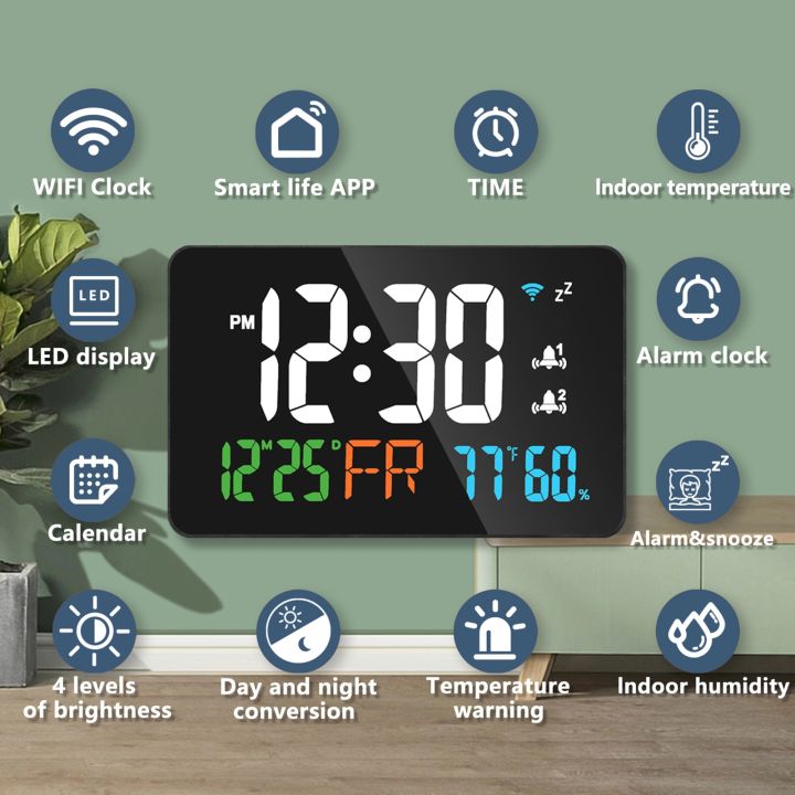 Smart%20Wifi%20Digital%20Wall%20Clock%20Temperature%20Humidity%20Display%204-Level%20Brightness%20Desk%20Table%20Electronic%20LED%20Alarm%20Clock%20Home%20Decor%20-%20Image%206