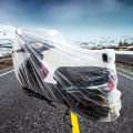 Disposable transparent motorcycle jersey PE film bicycle cover rainproof dustproof battery car cover.