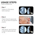 2 sets of mini elderly digital hearing aids earphones portable amplifiers rechargeable and adjustable amplifiers for the elderly.