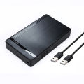 2.5" 3.5" SATA To USB 3.0 Hard Drive Enclosure Tool-Free External HDD Case For Laptop Desktop PC.