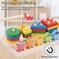 Montessori Wooden Kindergarden Magnetic Fishing Sets Stacking & Sorting Toy. 
