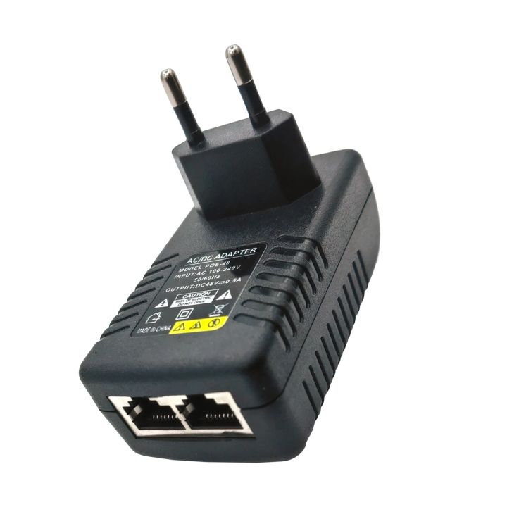 CCTV Security Surveillance POE Power Supply Adapter 48V 0.5A EU/US Plug for Injector Ethernet IP Camera POE Switch NVR Router