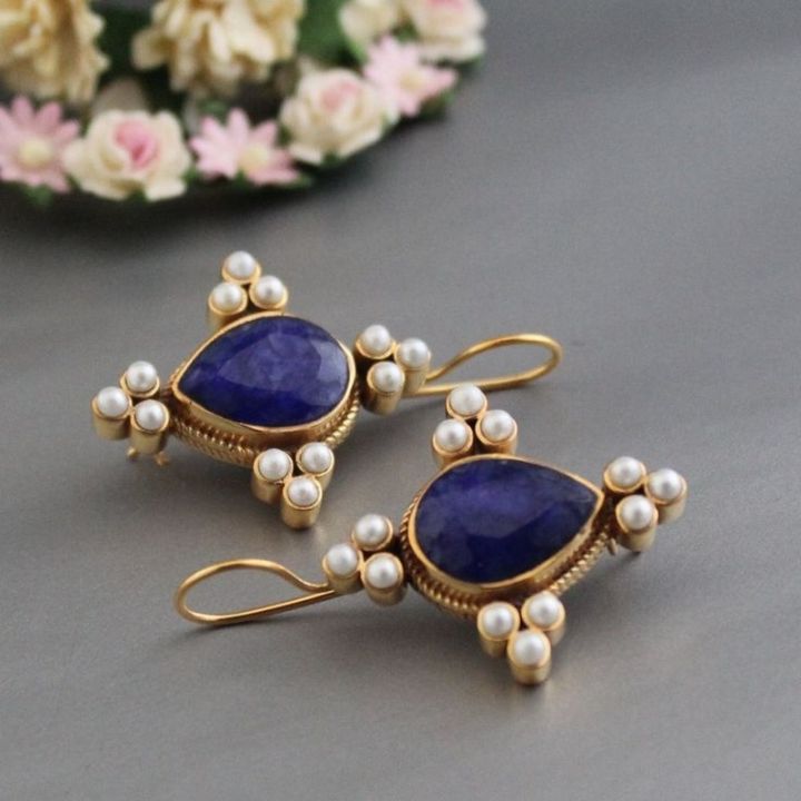 Elegant%20Retro%20Geometric%20Pearl%20Pendant%20Pendant%20Pendant%20Pendant%20Earrings%20Women's%20Exquisite%20Pendant%20Wedding%20Jewelry%20Gift%20-%20Image%204